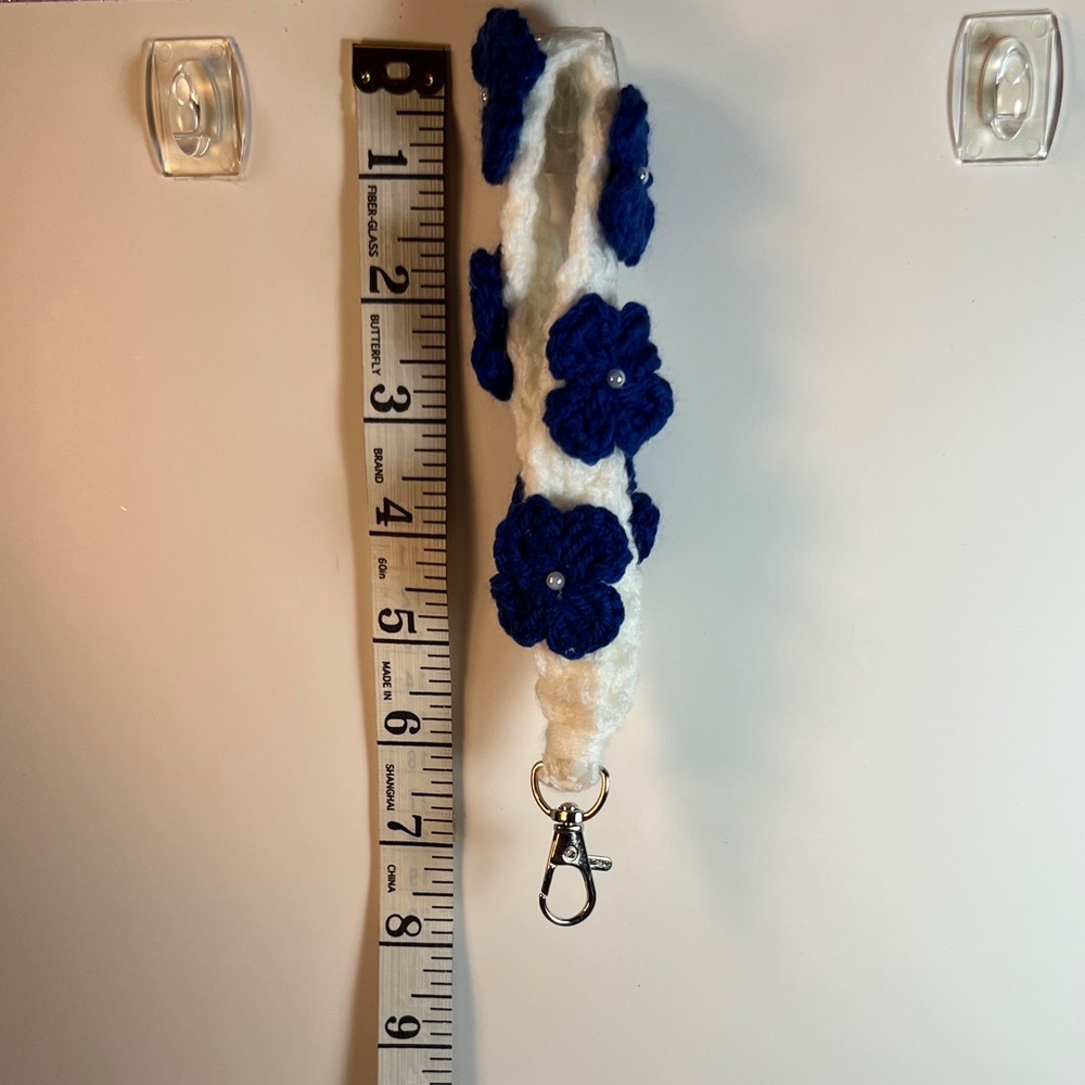 Blue and White Key Card Holders Accessories